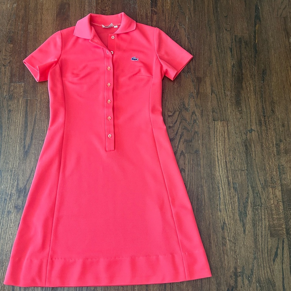 Vintage‎ 70’s Lacoste David Crystal Preppy Dress Size 14-Please see measurements